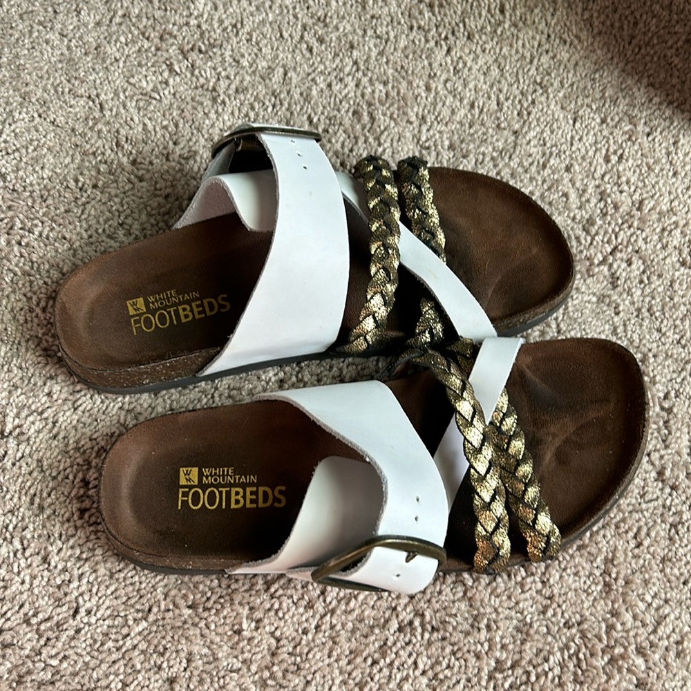White mountain sandals